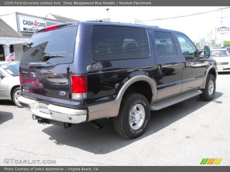 Deep Wedgewood Blue Metallic / Medium Parchment 2000 Ford Excursion Limited 4x4