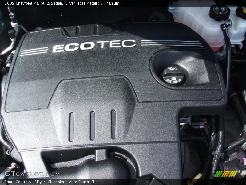 Silver Moss Metallic / Titanium 2009 Chevrolet Malibu LS Sedan