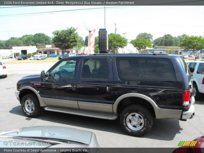 Deep Wedgewood Blue Metallic / Medium Parchment 2000 Ford Excursion Limited 4x4