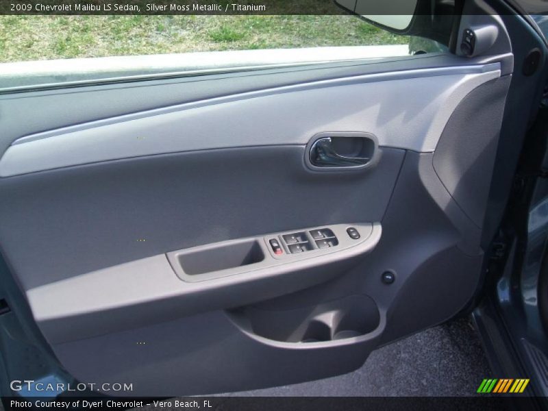 Silver Moss Metallic / Titanium 2009 Chevrolet Malibu LS Sedan