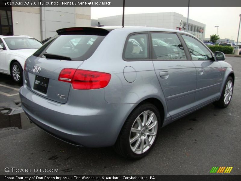 Monza Silver Metallic / Black 2010 Audi A3 2.0 TFSI quattro