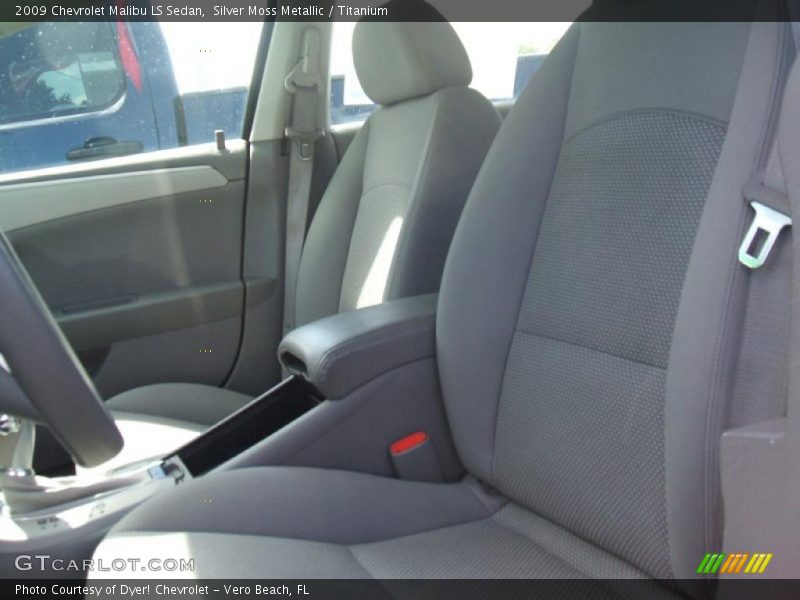 Silver Moss Metallic / Titanium 2009 Chevrolet Malibu LS Sedan