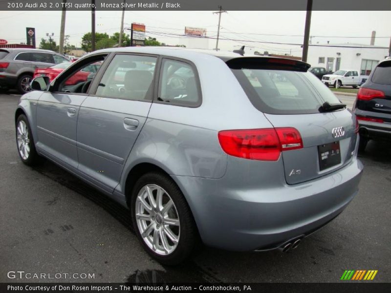Monza Silver Metallic / Black 2010 Audi A3 2.0 TFSI quattro