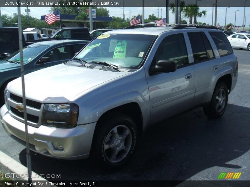 Silverstone Metallic / Light Gray 2008 Chevrolet TrailBlazer LT