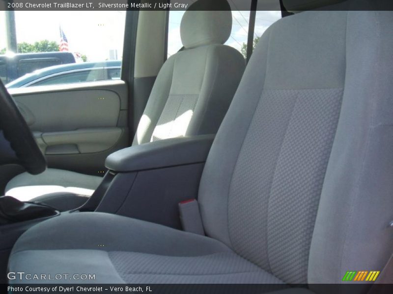 Silverstone Metallic / Light Gray 2008 Chevrolet TrailBlazer LT