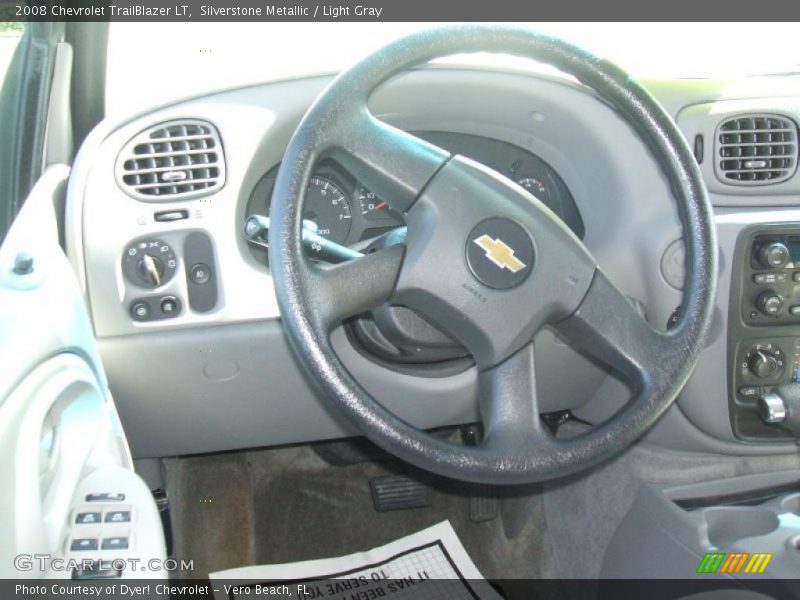 Silverstone Metallic / Light Gray 2008 Chevrolet TrailBlazer LT