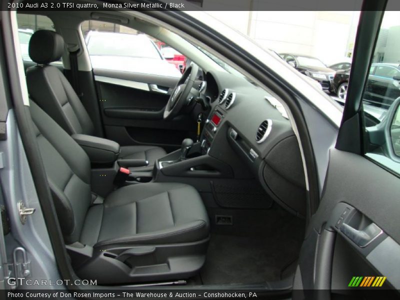 Monza Silver Metallic / Black 2010 Audi A3 2.0 TFSI quattro