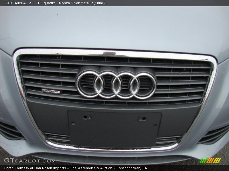 Monza Silver Metallic / Black 2010 Audi A3 2.0 TFSI quattro