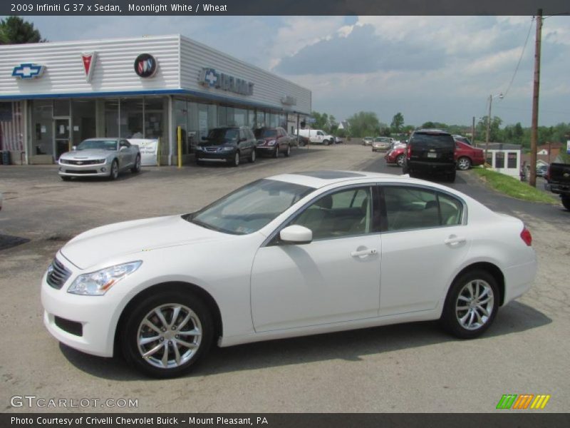 Moonlight White / Wheat 2009 Infiniti G 37 x Sedan