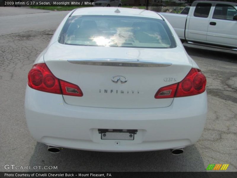 Moonlight White / Wheat 2009 Infiniti G 37 x Sedan
