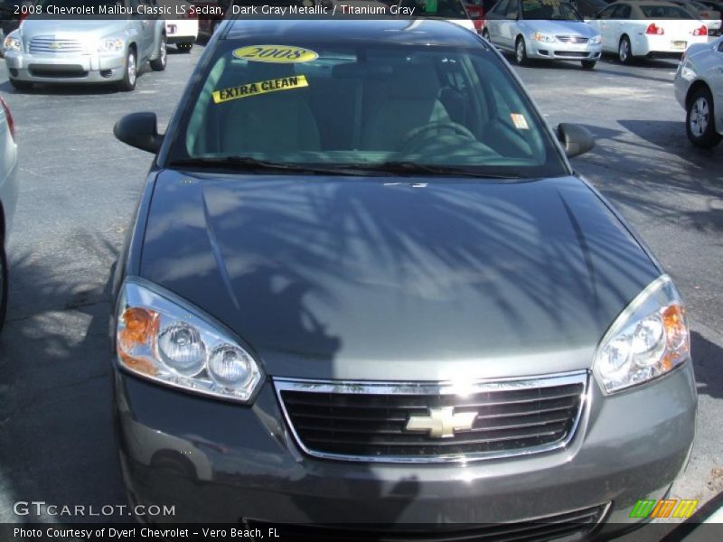 Dark Gray Metallic / Titanium Gray 2008 Chevrolet Malibu Classic LS Sedan