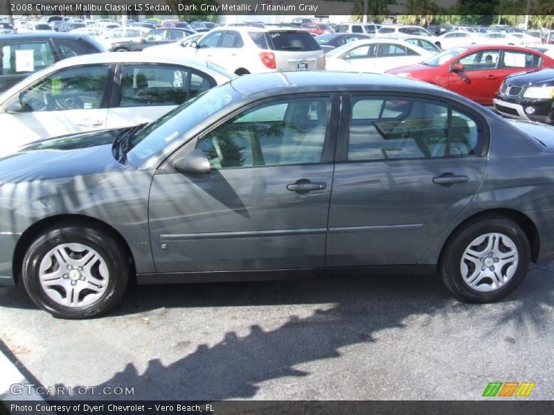 Dark Gray Metallic / Titanium Gray 2008 Chevrolet Malibu Classic LS Sedan