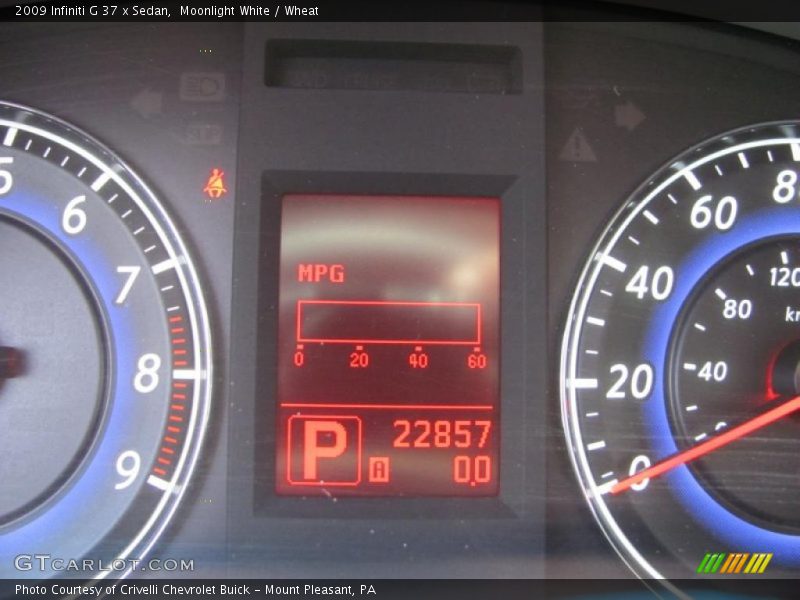 Moonlight White / Wheat 2009 Infiniti G 37 x Sedan