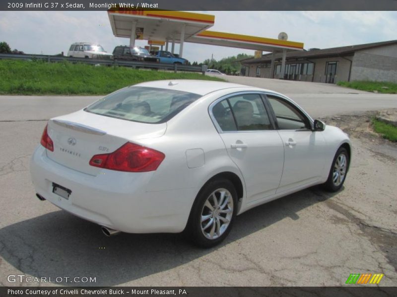 Moonlight White / Wheat 2009 Infiniti G 37 x Sedan