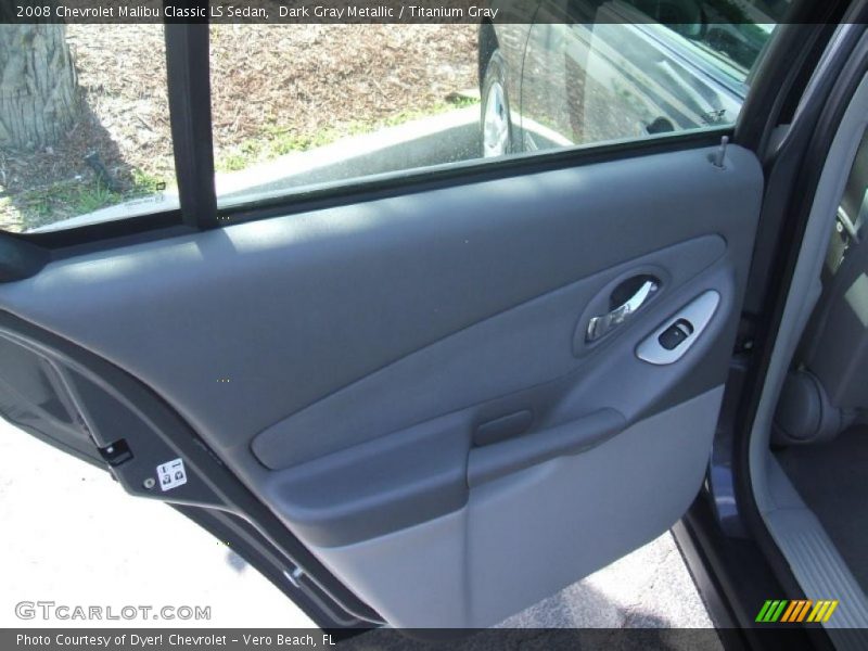 Dark Gray Metallic / Titanium Gray 2008 Chevrolet Malibu Classic LS Sedan