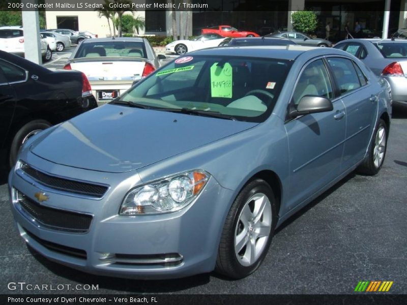 Golden Pewter Metallic / Titanium 2009 Chevrolet Malibu LS Sedan