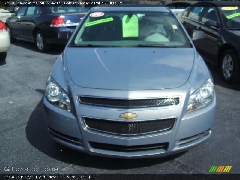 Golden Pewter Metallic / Titanium 2009 Chevrolet Malibu LS Sedan