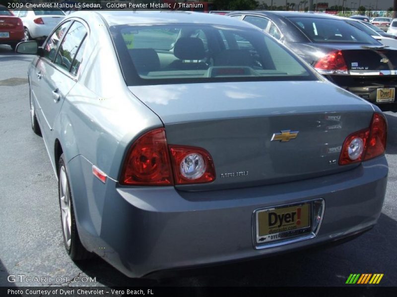 Golden Pewter Metallic / Titanium 2009 Chevrolet Malibu LS Sedan