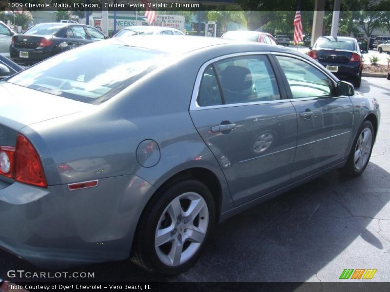 Golden Pewter Metallic / Titanium 2009 Chevrolet Malibu LS Sedan