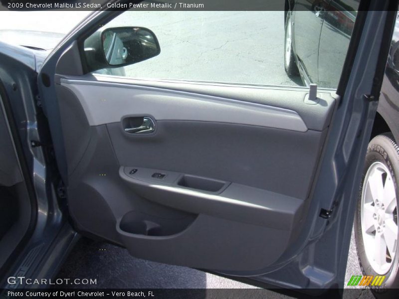 Golden Pewter Metallic / Titanium 2009 Chevrolet Malibu LS Sedan