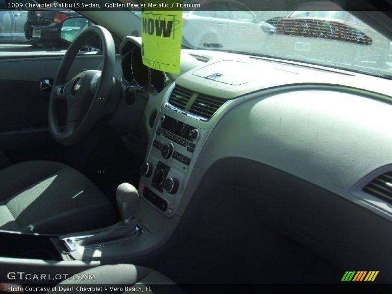 Golden Pewter Metallic / Titanium 2009 Chevrolet Malibu LS Sedan