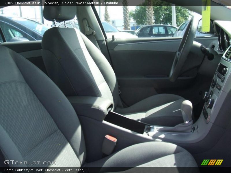 Golden Pewter Metallic / Titanium 2009 Chevrolet Malibu LS Sedan
