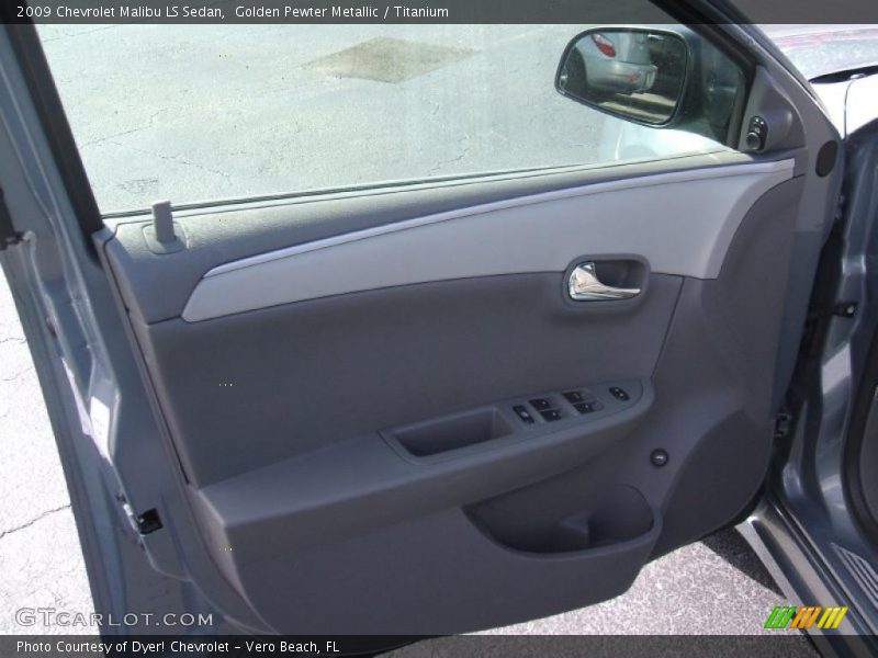 Golden Pewter Metallic / Titanium 2009 Chevrolet Malibu LS Sedan
