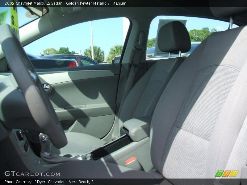 Golden Pewter Metallic / Titanium 2009 Chevrolet Malibu LS Sedan