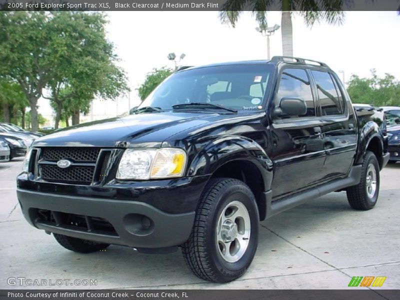 Black Clearcoat / Medium Dark Flint 2005 Ford Explorer Sport Trac XLS