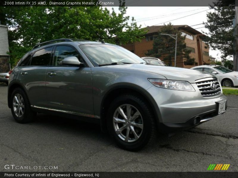 Diamond Graphite Metallic / Graphite 2008 Infiniti FX 35 AWD