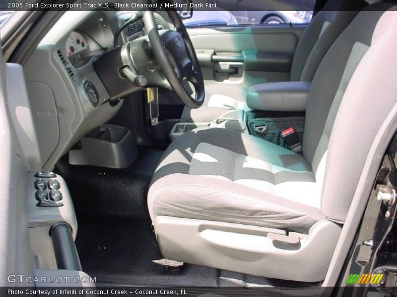 Black Clearcoat / Medium Dark Flint 2005 Ford Explorer Sport Trac XLS