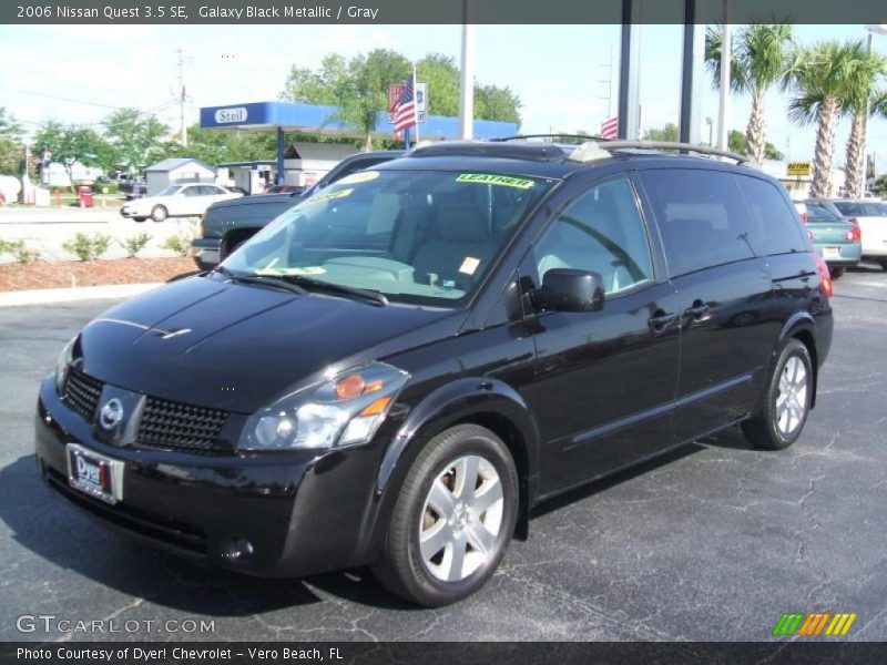 Galaxy Black Metallic / Gray 2006 Nissan Quest 3.5 SE