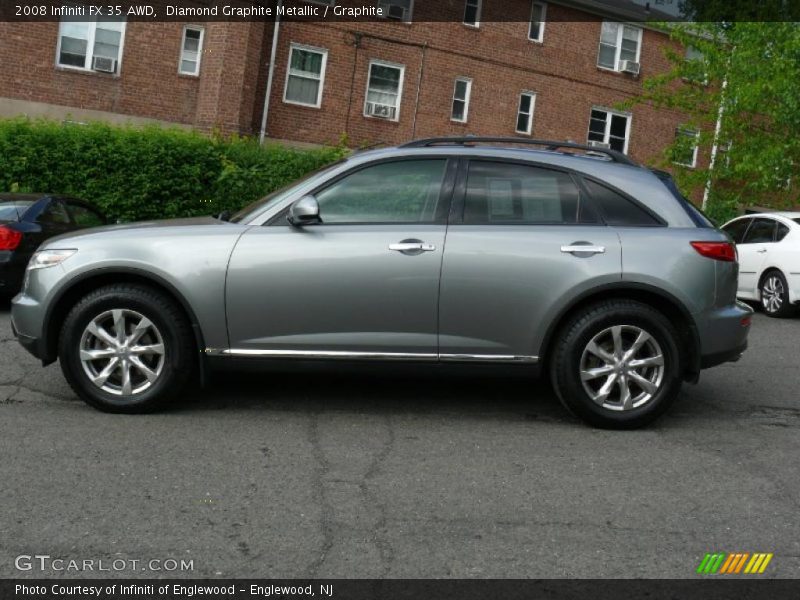 Diamond Graphite Metallic / Graphite 2008 Infiniti FX 35 AWD