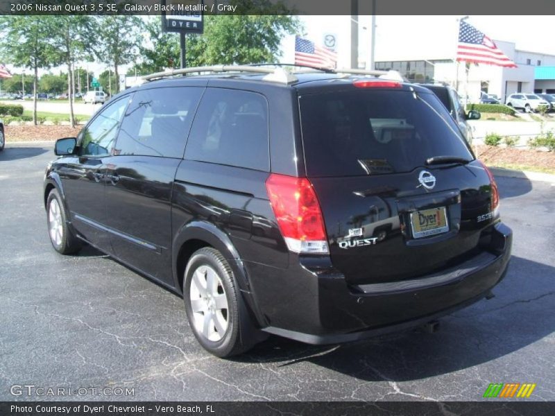 Galaxy Black Metallic / Gray 2006 Nissan Quest 3.5 SE