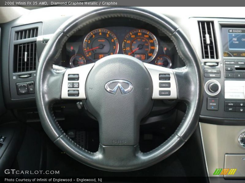 Diamond Graphite Metallic / Graphite 2008 Infiniti FX 35 AWD