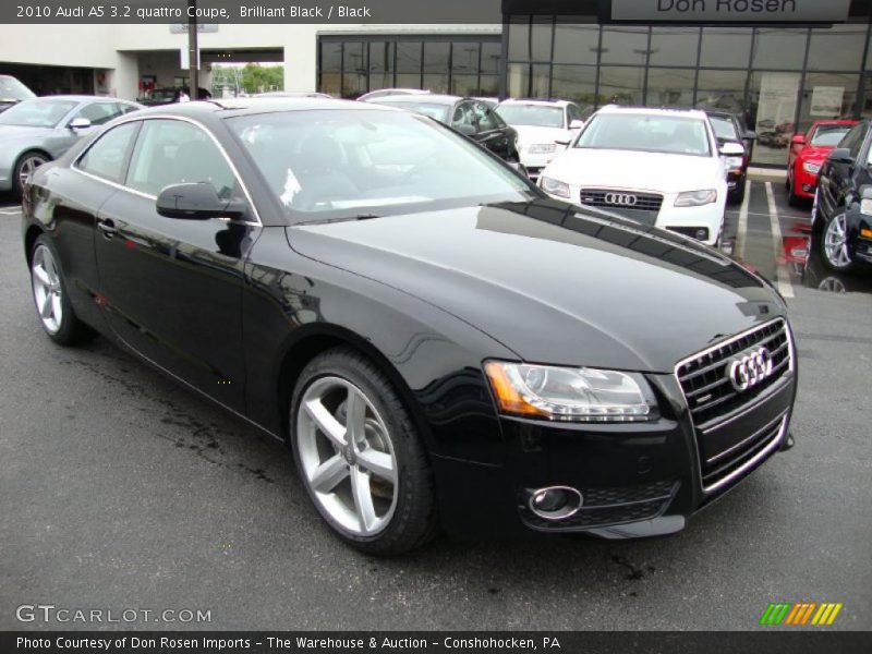 Brilliant Black / Black 2010 Audi A5 3.2 quattro Coupe