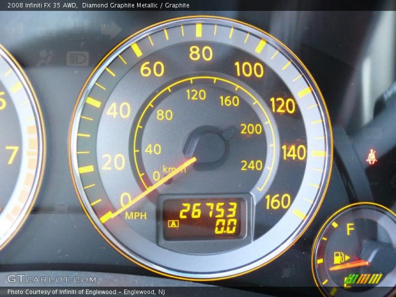 Diamond Graphite Metallic / Graphite 2008 Infiniti FX 35 AWD