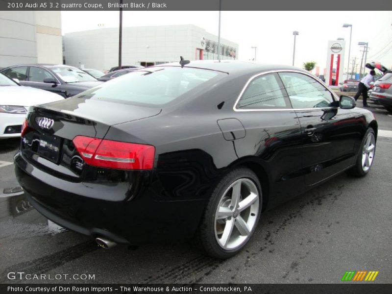 Brilliant Black / Black 2010 Audi A5 3.2 quattro Coupe