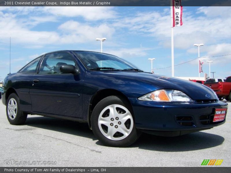 Indigo Blue Metallic / Graphite 2001 Chevrolet Cavalier Coupe