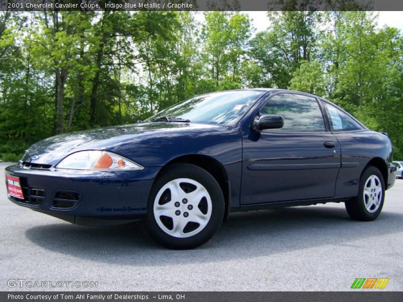 Indigo Blue Metallic / Graphite 2001 Chevrolet Cavalier Coupe