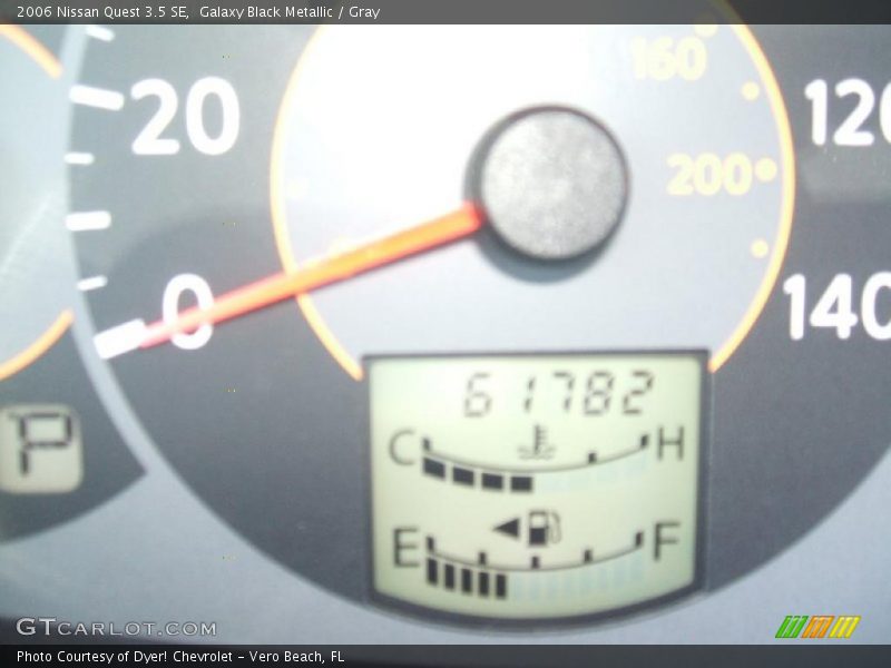 Galaxy Black Metallic / Gray 2006 Nissan Quest 3.5 SE