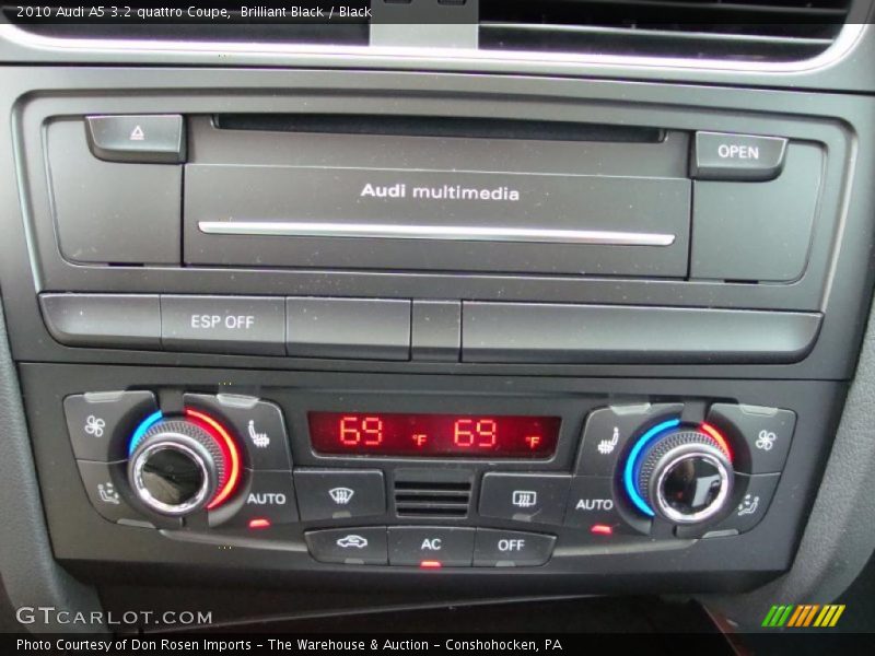 Brilliant Black / Black 2010 Audi A5 3.2 quattro Coupe