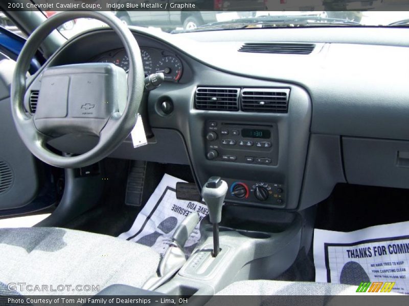 Indigo Blue Metallic / Graphite 2001 Chevrolet Cavalier Coupe