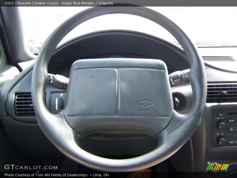 Indigo Blue Metallic / Graphite 2001 Chevrolet Cavalier Coupe