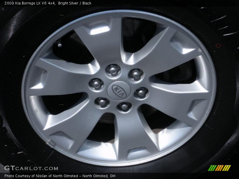 Bright Silver / Black 2009 Kia Borrego LX V6 4x4