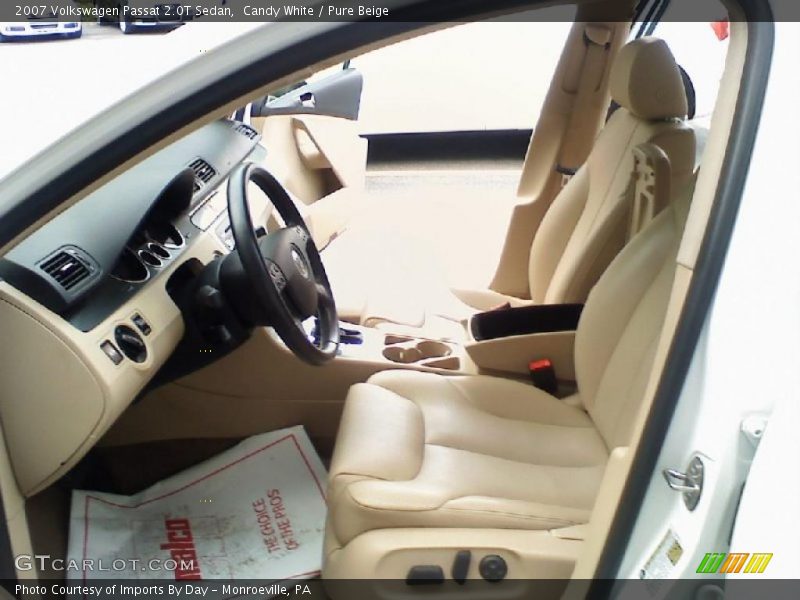 Candy White / Pure Beige 2007 Volkswagen Passat 2.0T Sedan