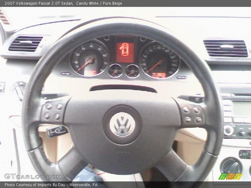 Candy White / Pure Beige 2007 Volkswagen Passat 2.0T Sedan