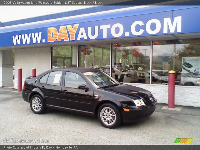 Black / Black 2003 Volkswagen Jetta Wolfsburg Edition 1.8T Sedan