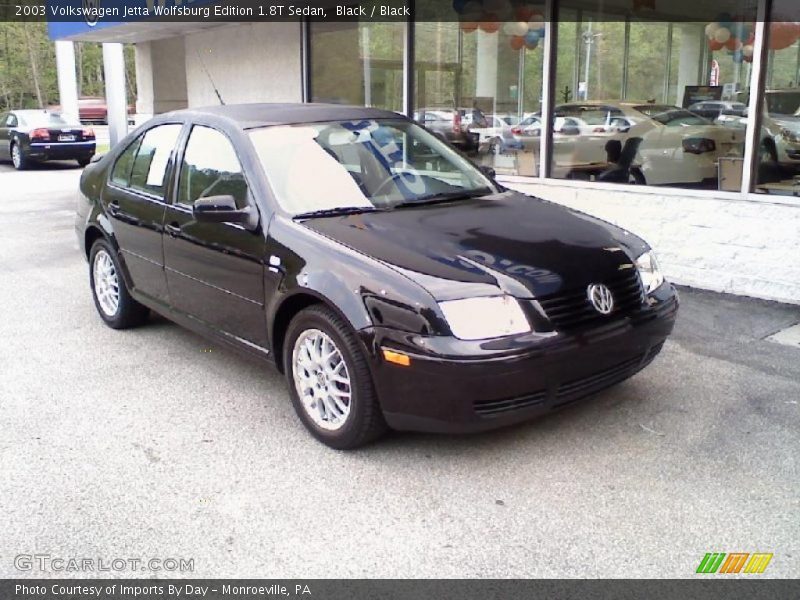 Black / Black 2003 Volkswagen Jetta Wolfsburg Edition 1.8T Sedan