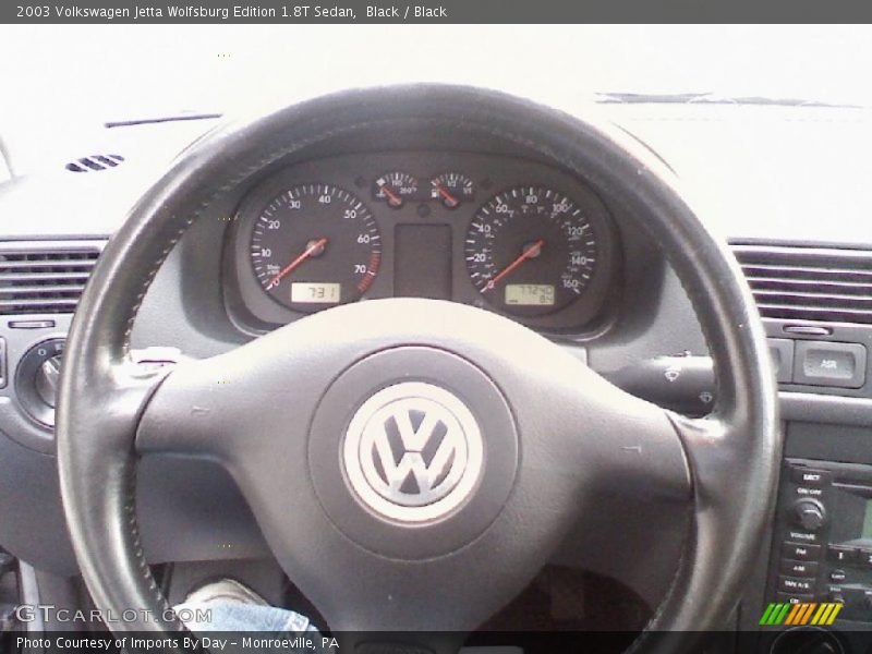 Black / Black 2003 Volkswagen Jetta Wolfsburg Edition 1.8T Sedan